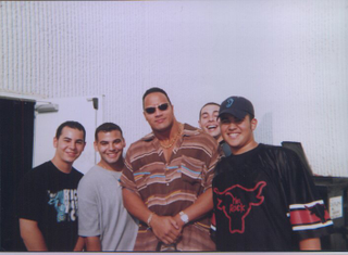 Teen Germain, two friends, one random guy (far right) and a soon to be mega star.